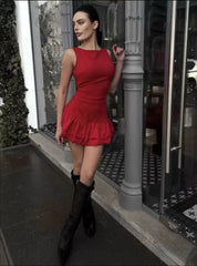 Elegantes Rüschen-Minikleid