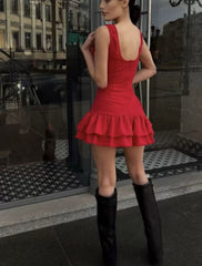 Elegantes Rüschen-Minikleid