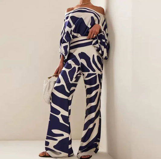 Zweiteiliges Set im Statement-Zebra-Design