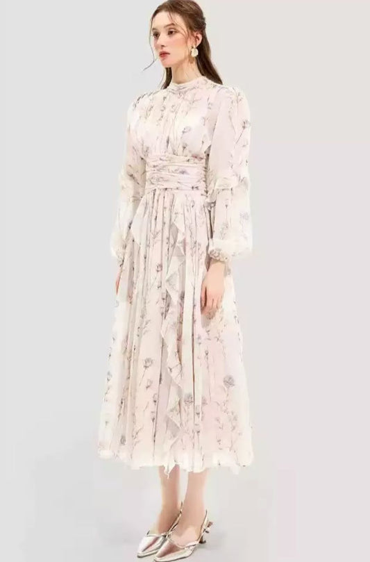 Romantisches Maxikleid mit floralen