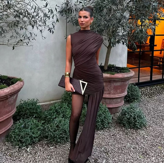 Asymmetria – Draped luxury dress
