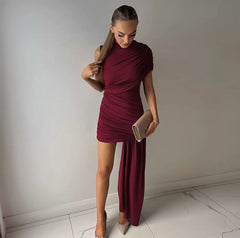 Asymmetria – Drapiertes Luxuskleid