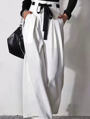 Elegante High-Waist-Hose „Sofia“ mit Schleifen-Detail