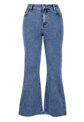 High Waist Flare Jeans „Classic Stonewash“