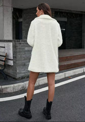 Winterglow Teddy Coat – White Elegance Edition