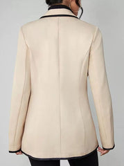 „Eleganzlinie – Damen Blazer mit Kontrastkante”