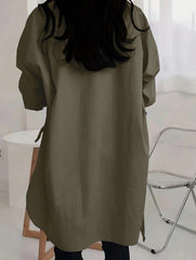 Noir Élégance Oversize-Hemd