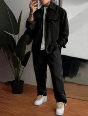 Cordklang – Herren-Cordset in Tannenschwarz