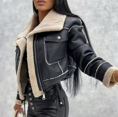 Urban Luxe Shearling-Jacke