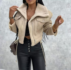 Urban Luxe Shearling-Jacke