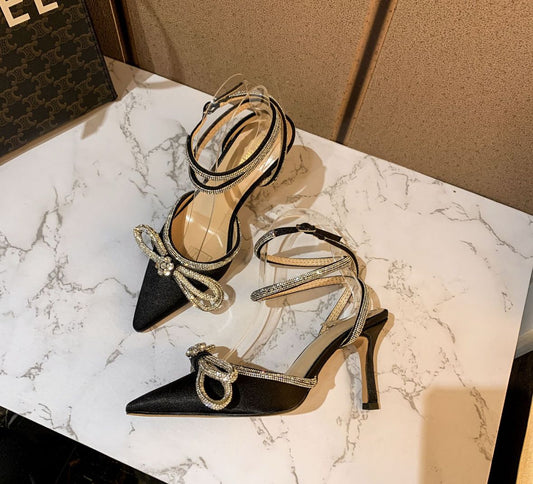 Glamour Nights – Elegant high heels with rhinestones