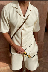 Rippen-Resort Set „Sandro“