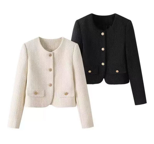 Claire – Elegante Bouclé-Jacke