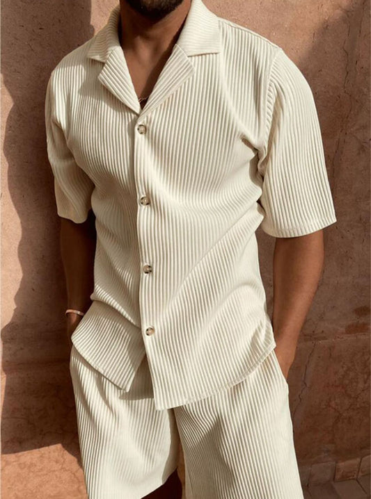 Rippen-Resort Set „Sandro“