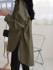 Noir Élégance Oversize-Hemd